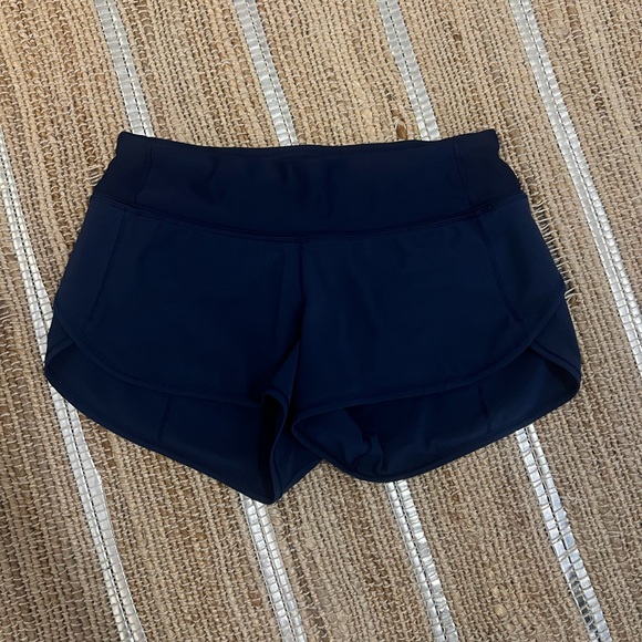 Lulu Lemon Navy Shorts - Picture 1 of 2
